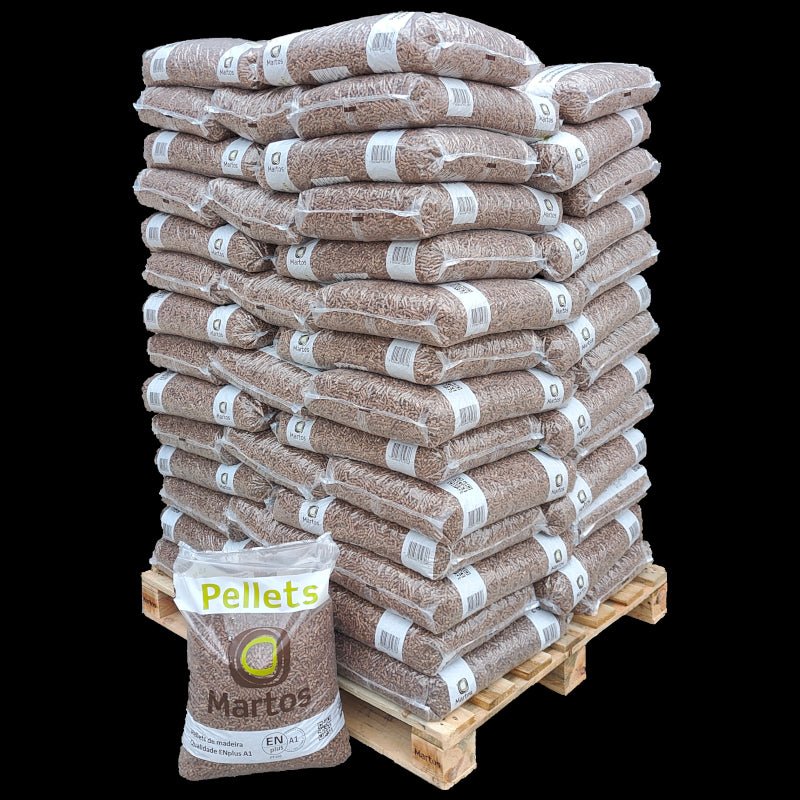 Pellets Martos Certificados ENplus A1 – Palete com 70 Sacos de 15 kg (1.050 kg)